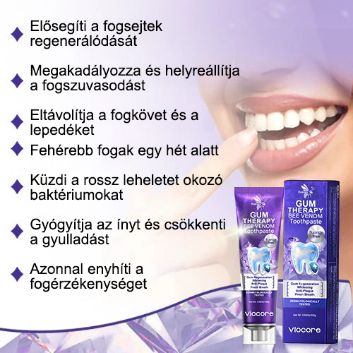 🌟 Rolimey® VioCore Propolisz fogkrém 🦷 Fogfájás enyhítése 3 nap alatt · 7 napos ínyregeneráció · Parodontális betegségek megelőzése · Méhméreg és természetes ásványi anyagok tökéletes kombinációja 🌟