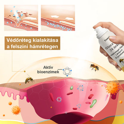 Tivora® GlucaVeil 24 órás Védőréteget Képző Lábápoló Permet